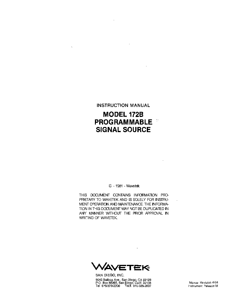 wavetek 195 manual pdf